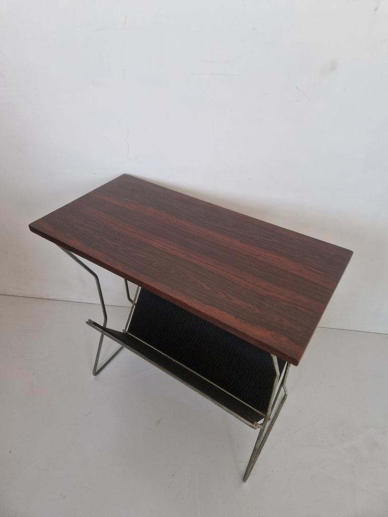 Jaren 60 Pallisander Fineer Magazine Rack Bijzettafel image 3