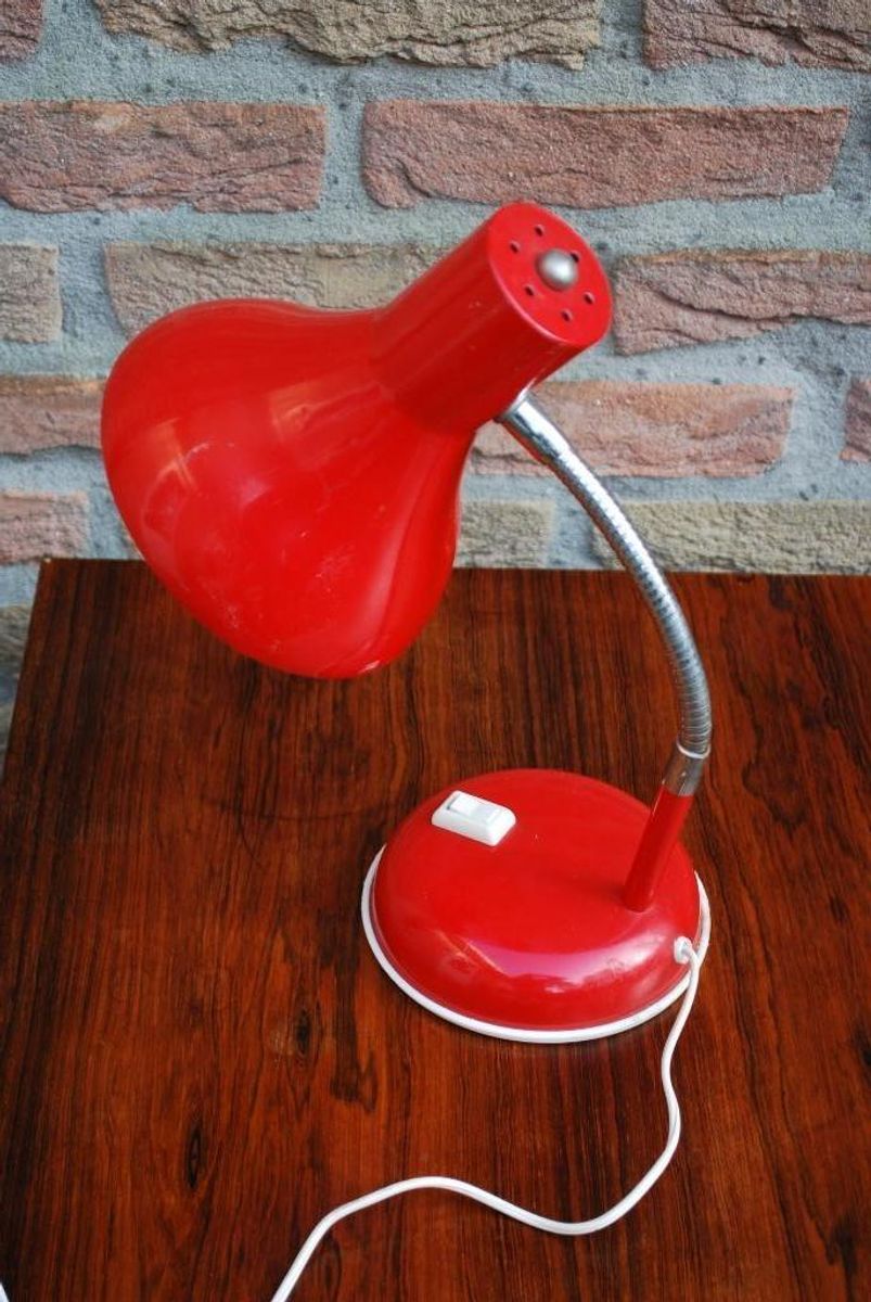 Rood Vintage Bureaulampje image 4