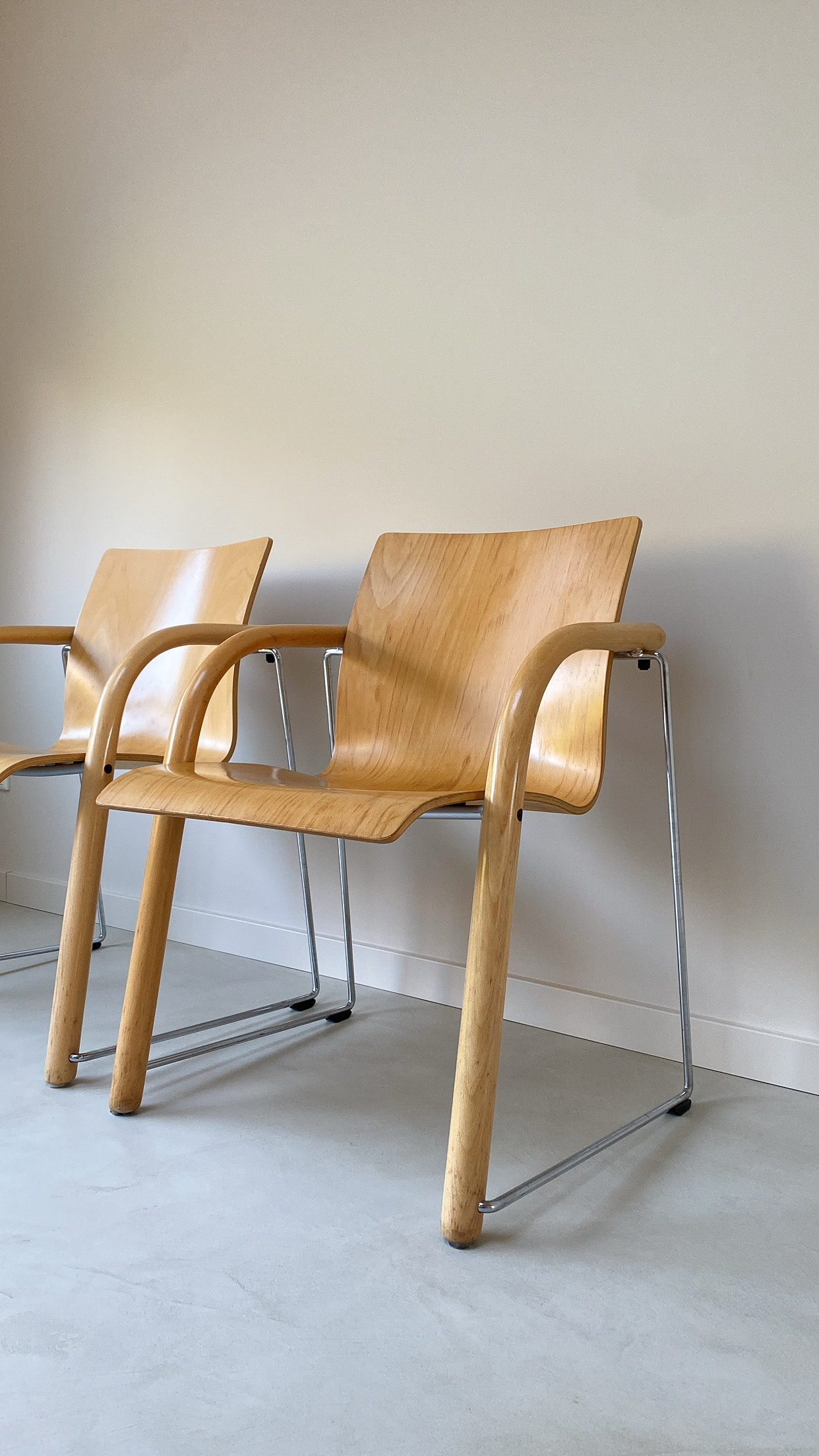 Vintage Houten Thonet Stoelen S320 image 7