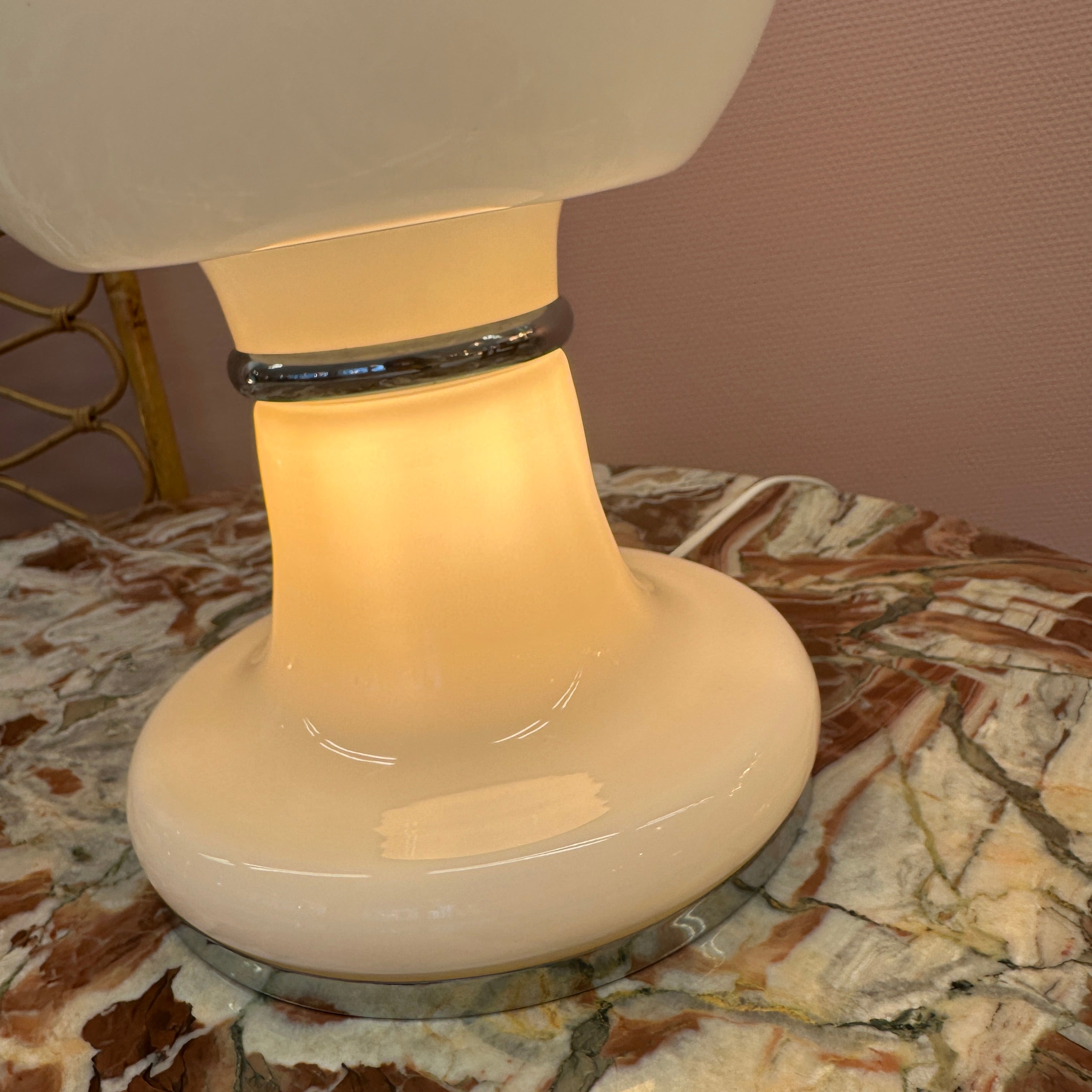 1970's Italian Table Lamp By Carlo Nason image 9