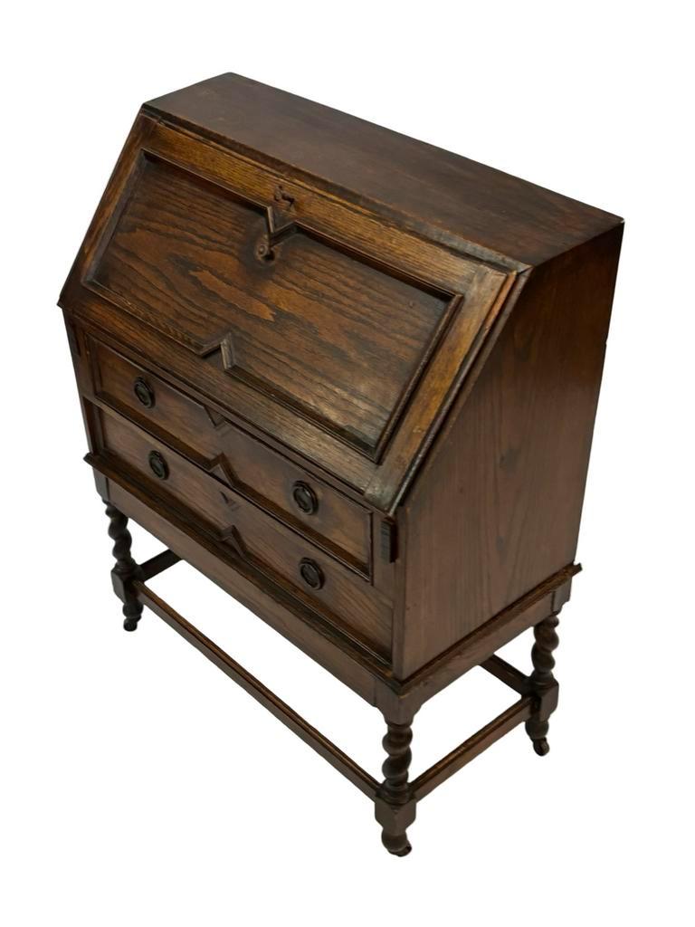Antieke Secretaire Met Gedraaide Poten Jaren 50 Design image 10