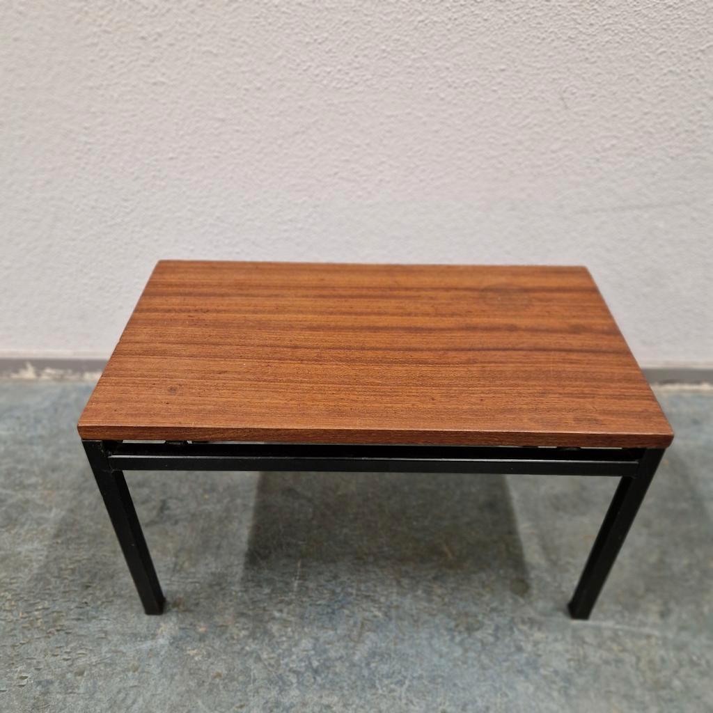 Strakke Vintage Bijzettafel Pastoe Stijl Jaren 60 Teakhout image 5