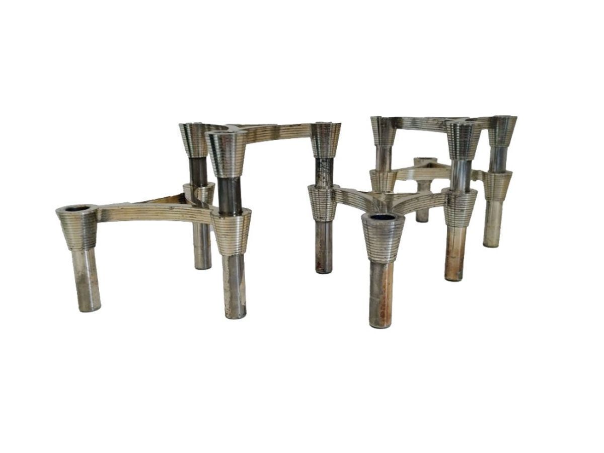 Set Van 5 Vintage Kandelaars In De Stijl Van Nagel image 3
