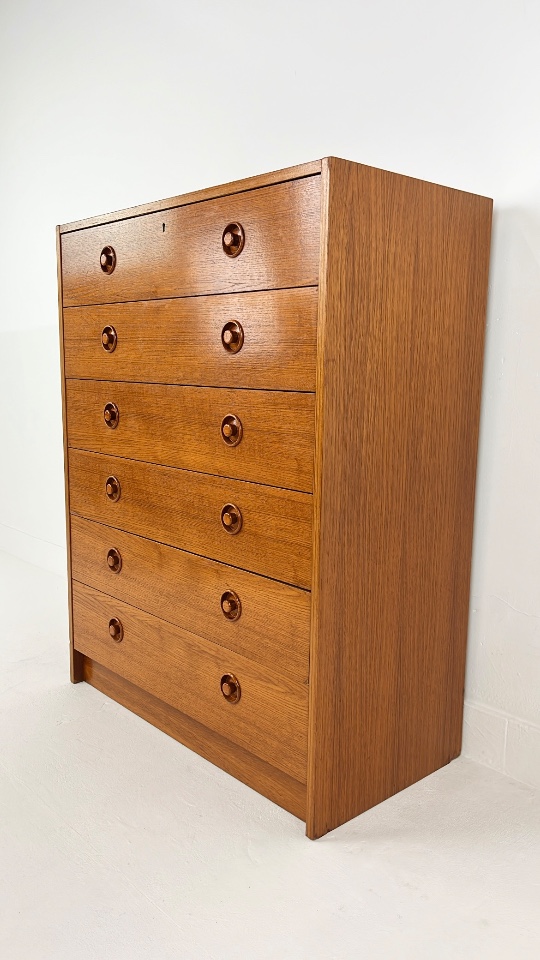 Scandinavisch Vintage Teak Fineren Ladekast Kajanin image 13