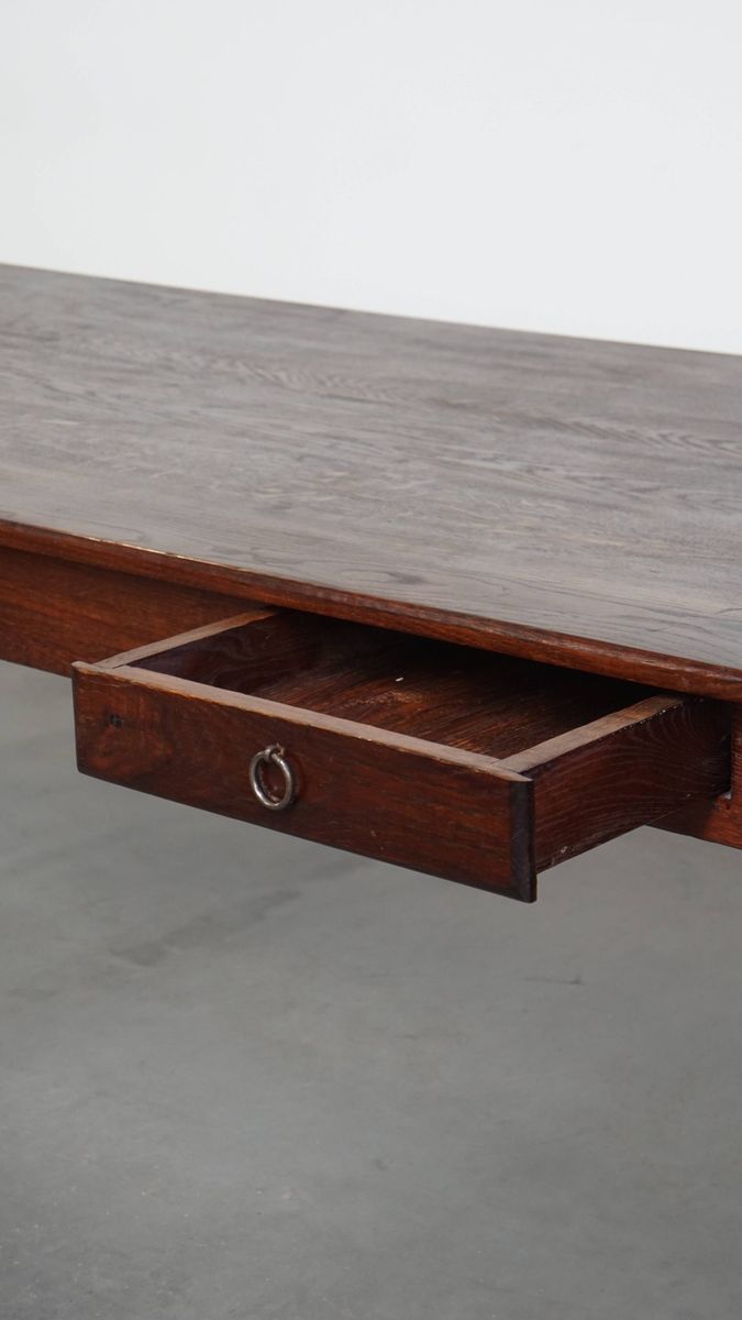 Zeer Charmante En Grote Antieke Franse Boeren Xxl Eettafel Met Een Mooi Patina image 9
