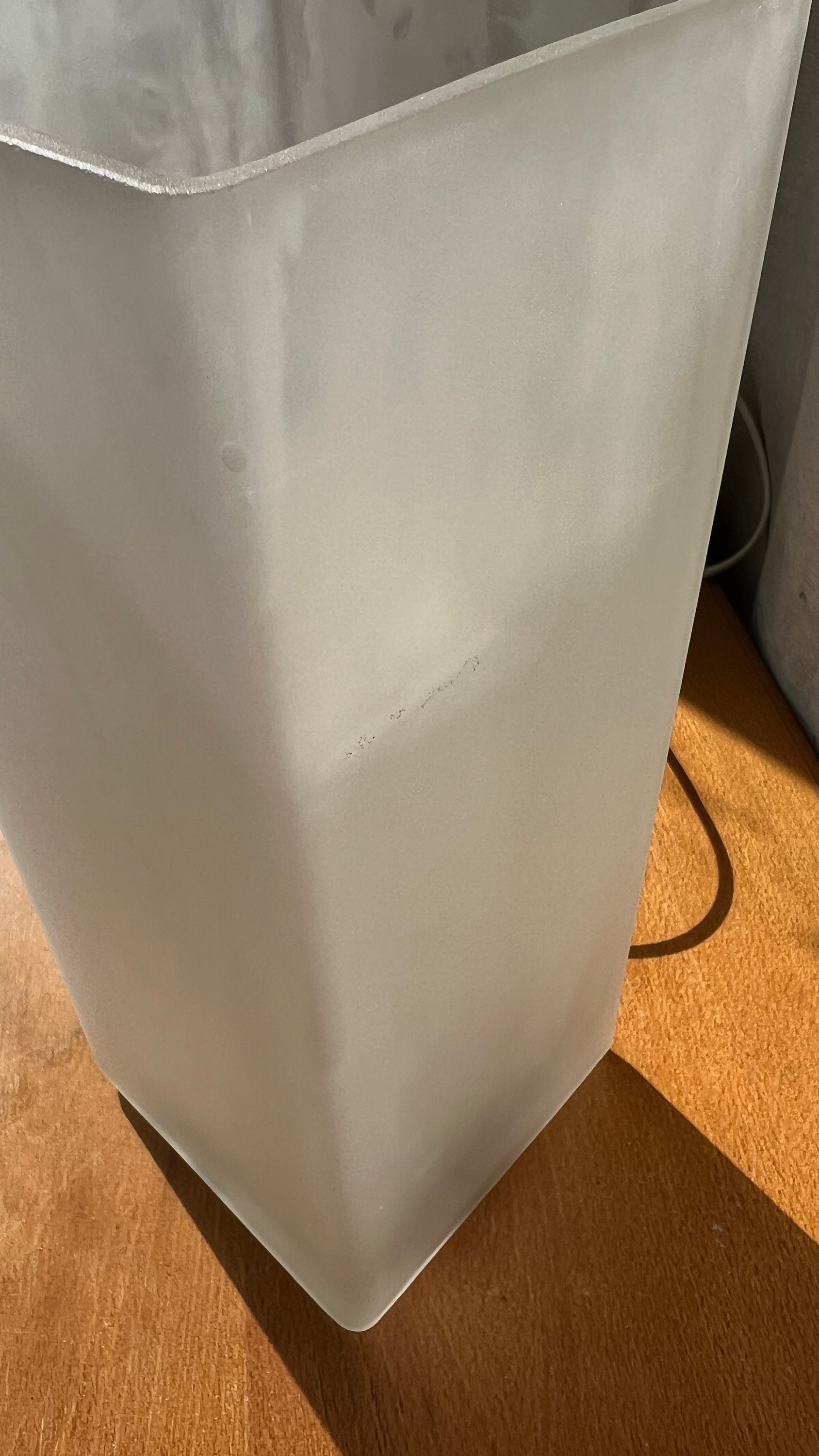 Grote Xl Vintage Frosted IKEA Tafel Lamp B0424 Grönö image 7