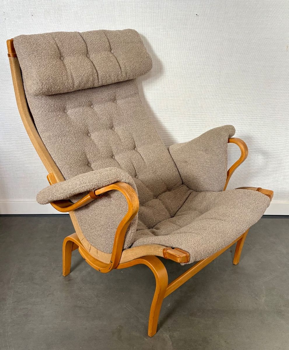 Pernilla Lounge Chair By Bruno Mathsson Sweden Dux image 3