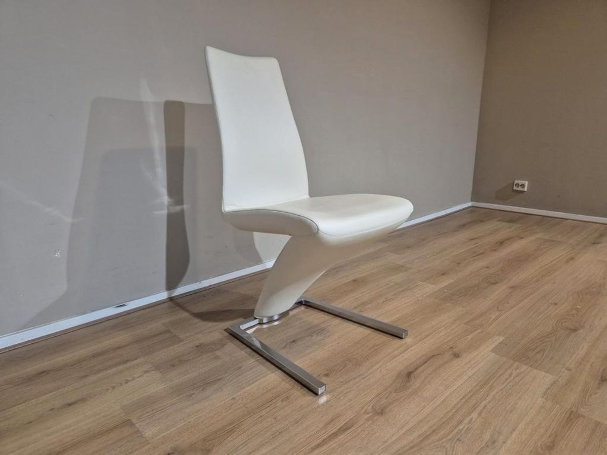 4x Rolf Benz 7800 - Eetkamerstoelen - Nieuwstaat - Zwart-wit image 14