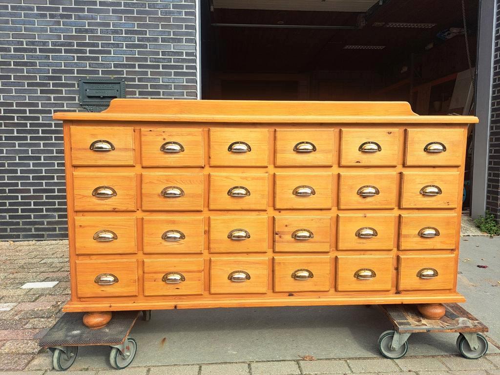 Hand Gemaakte Grenen Ladekast 24 Lades image 2