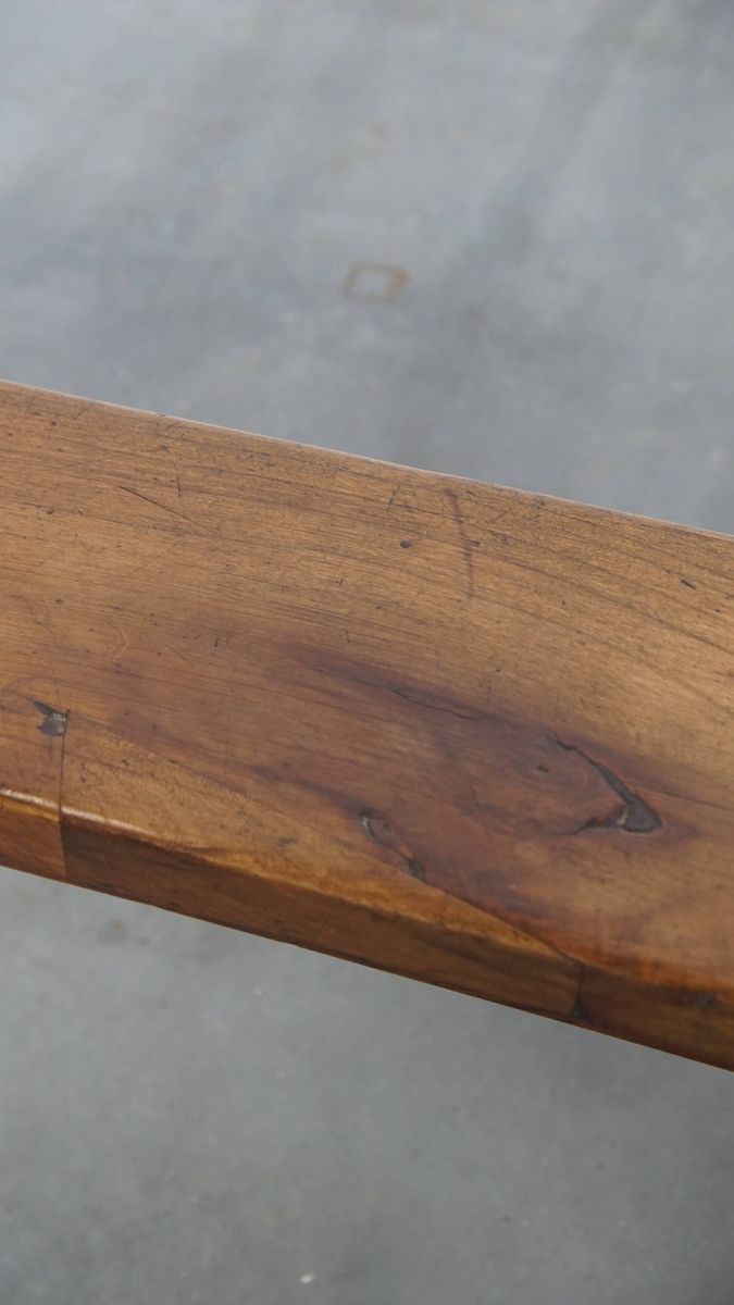 Stijlvolle En Tijdloze Antieke Halbank/ Bank Voor Aan De Eettafel Met Een Mooi Patina image 9