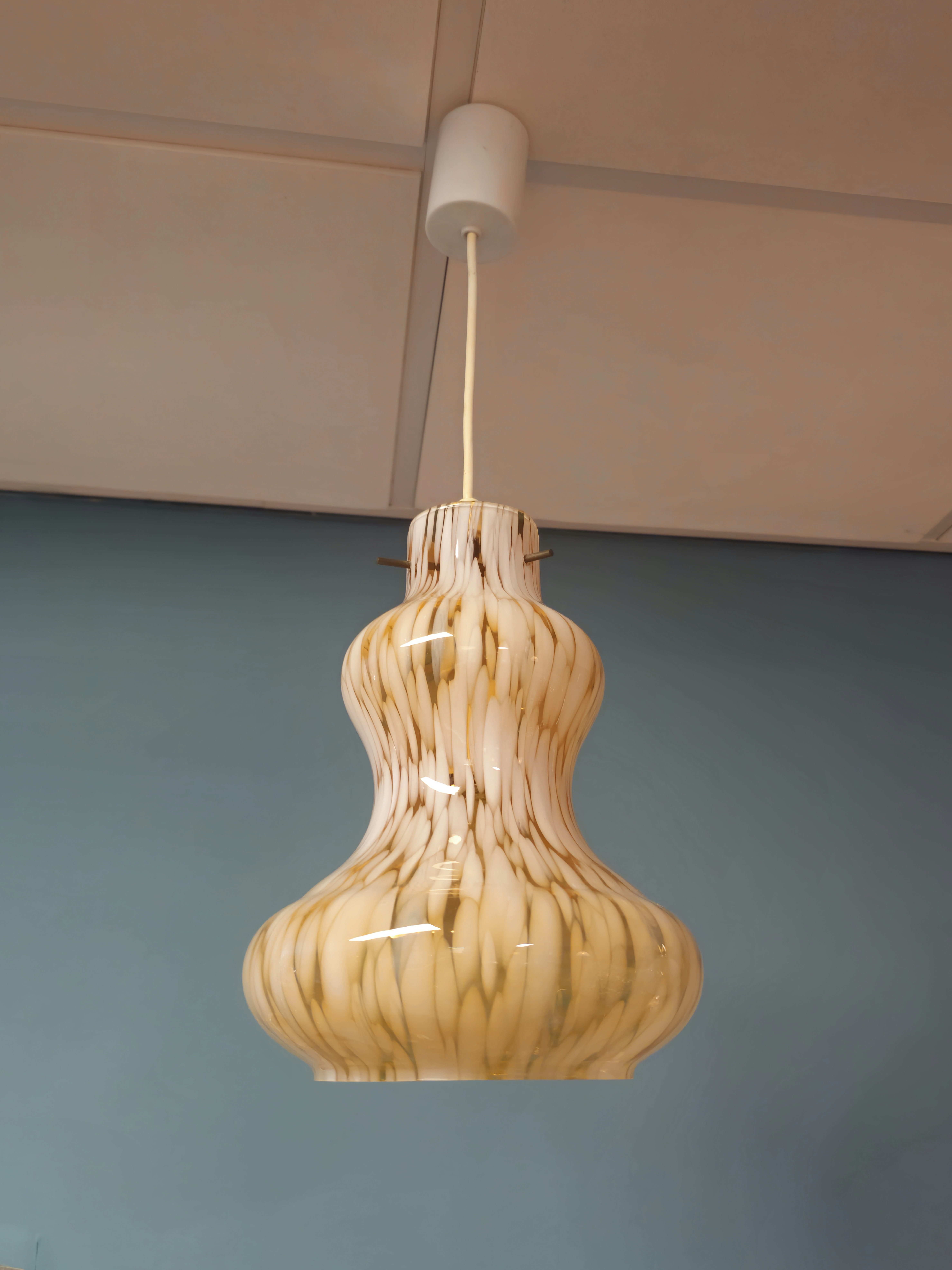 Vintage Murano Hanglamp Plafondlamp Lamp image 2