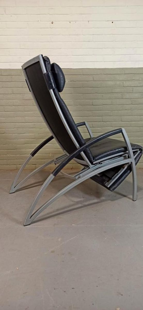 Vintage Interprofil 'pax' Design Leren Recliner Fauteuil image 7