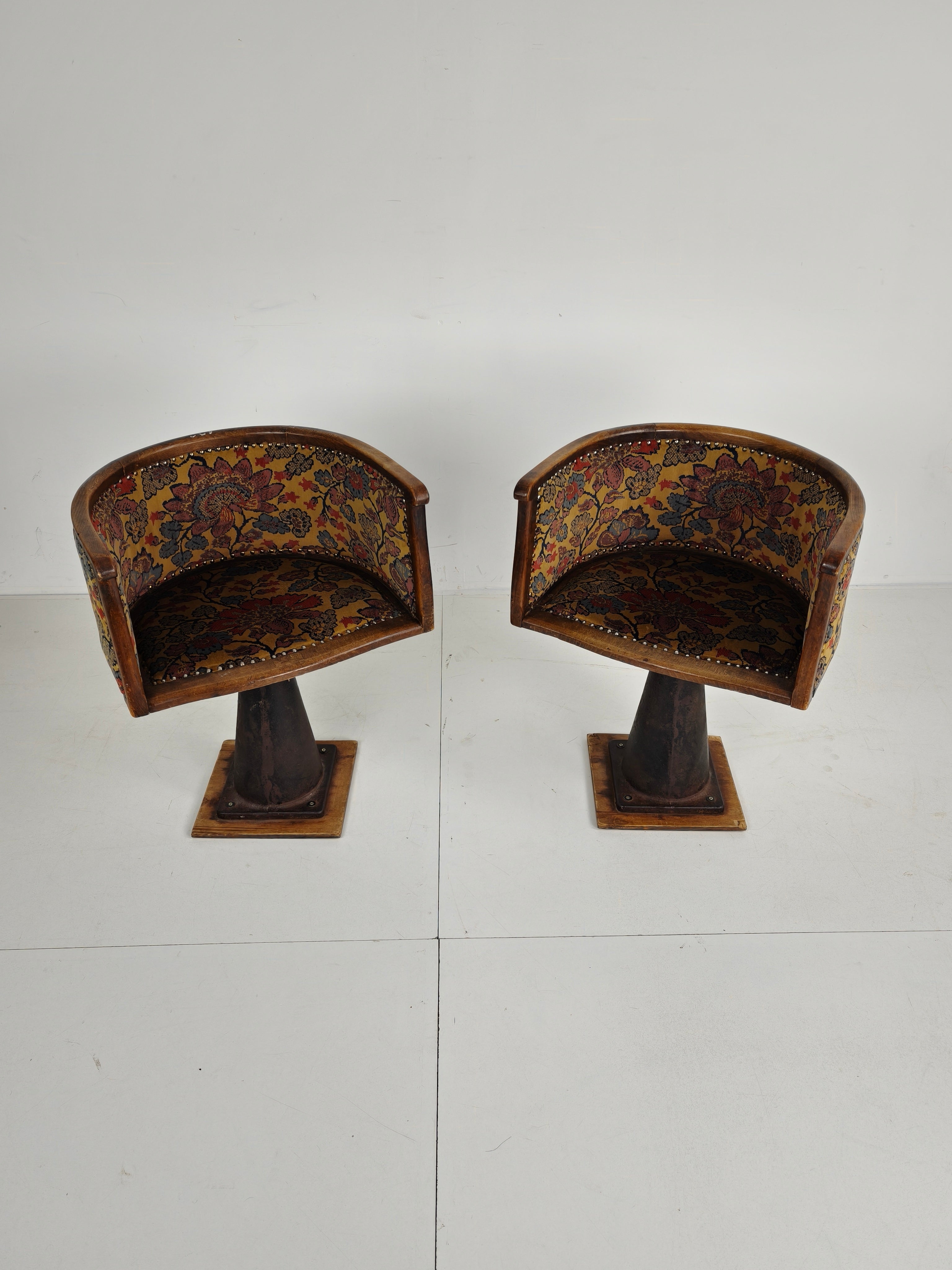Unieke Draaibare Scheepsstoelen | Circa 1900–1920 image 6