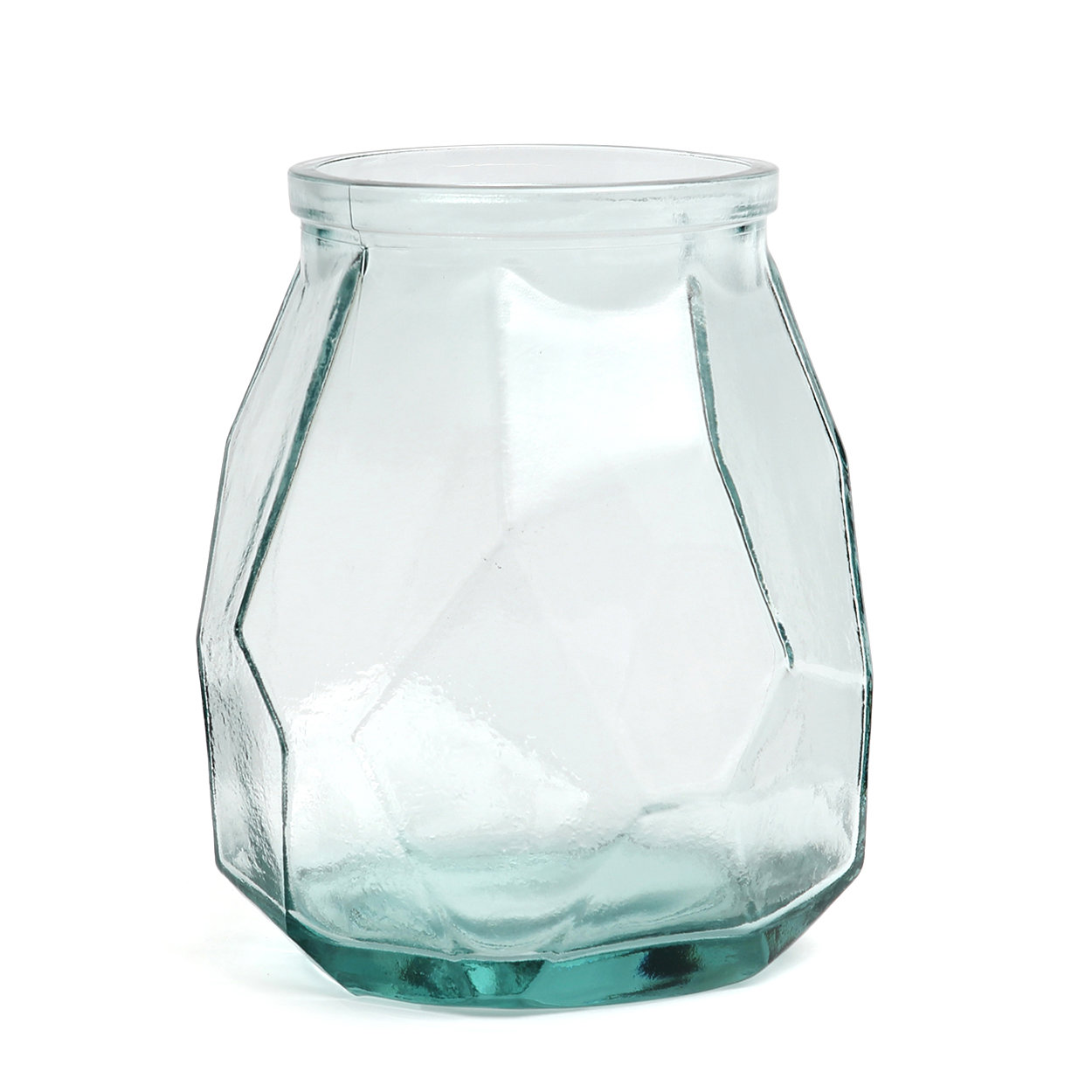 Bazar Bizar | De Wide Origami Vaas - Blauw image 5