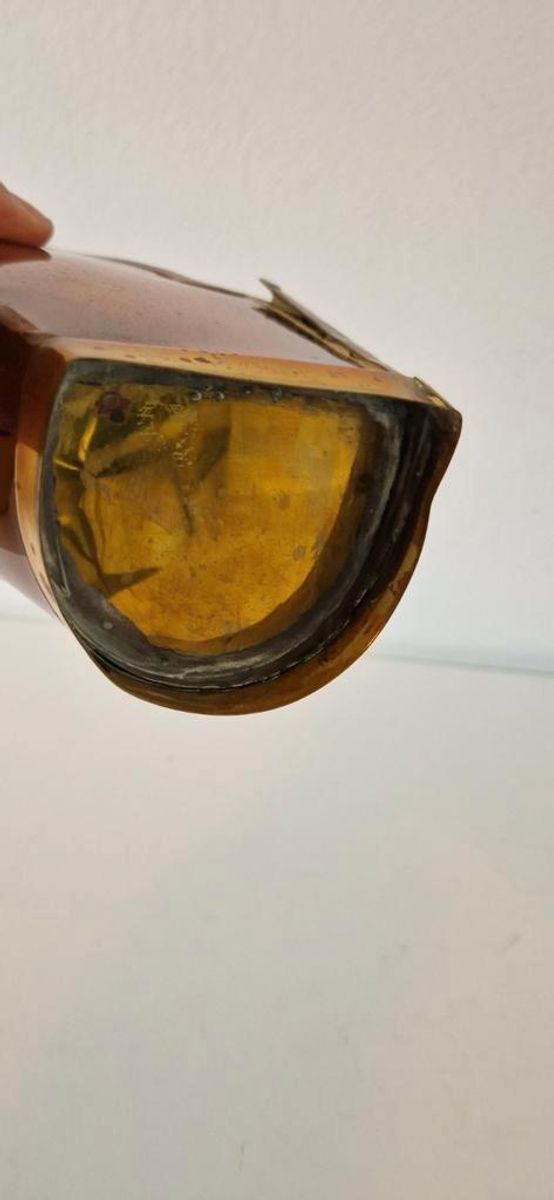 Antiek Koperen Hangpotje Wasknijperbak? Zout Pot ? image 6