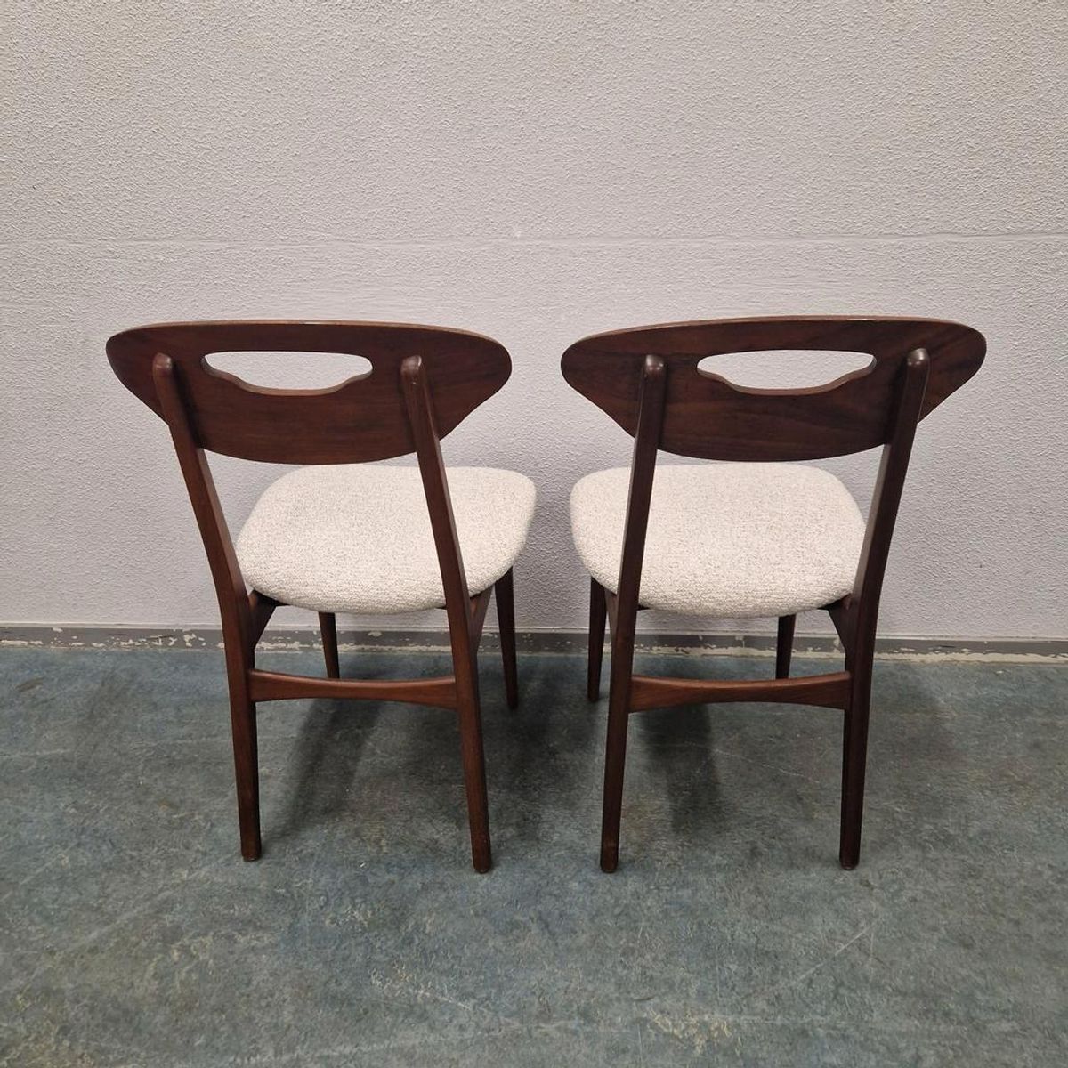 Nieuw Bekleed ! Deense Stoelen Set Van 4 Vintage Stoelen image 8