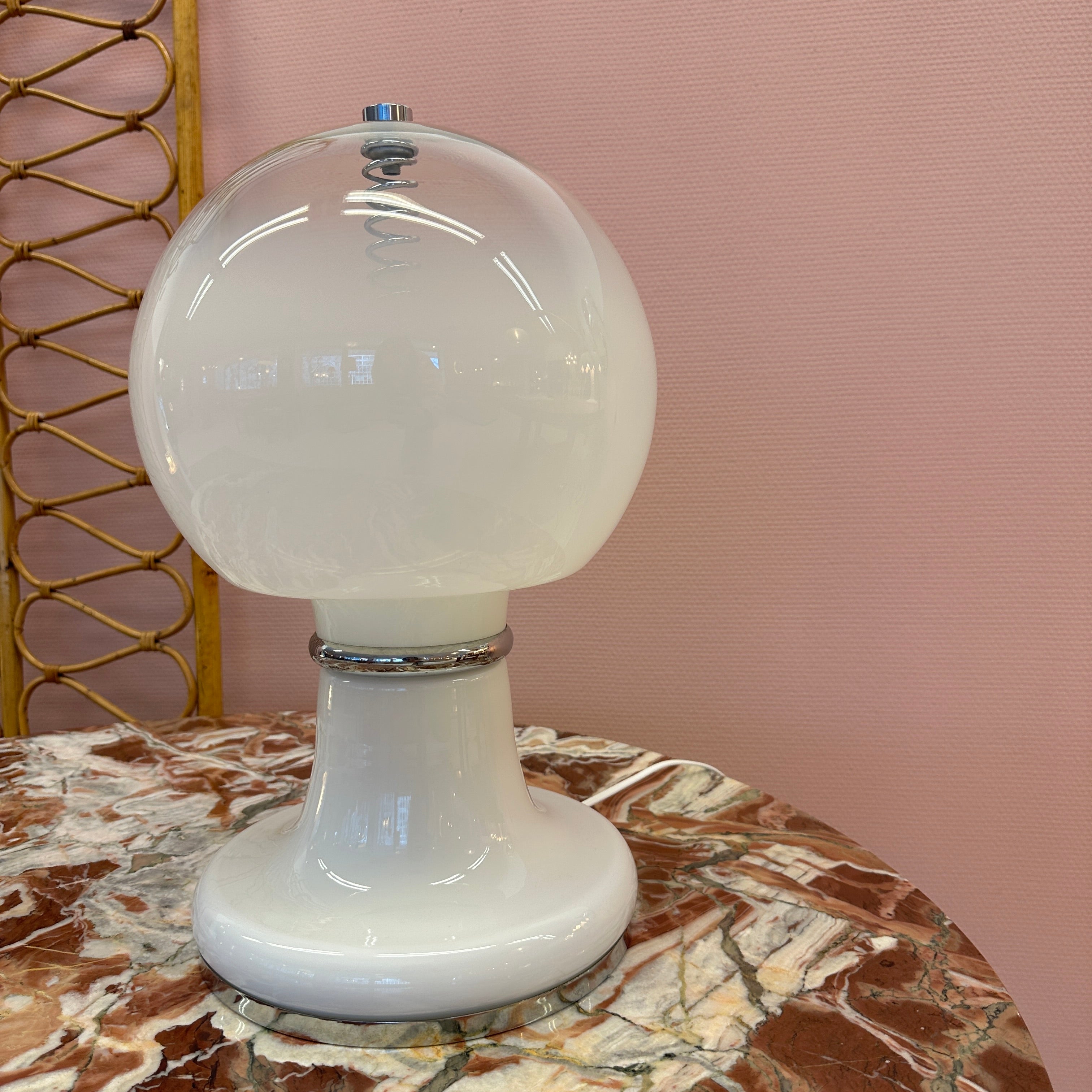 1970's Italian Table Lamp By Carlo Nason image 4