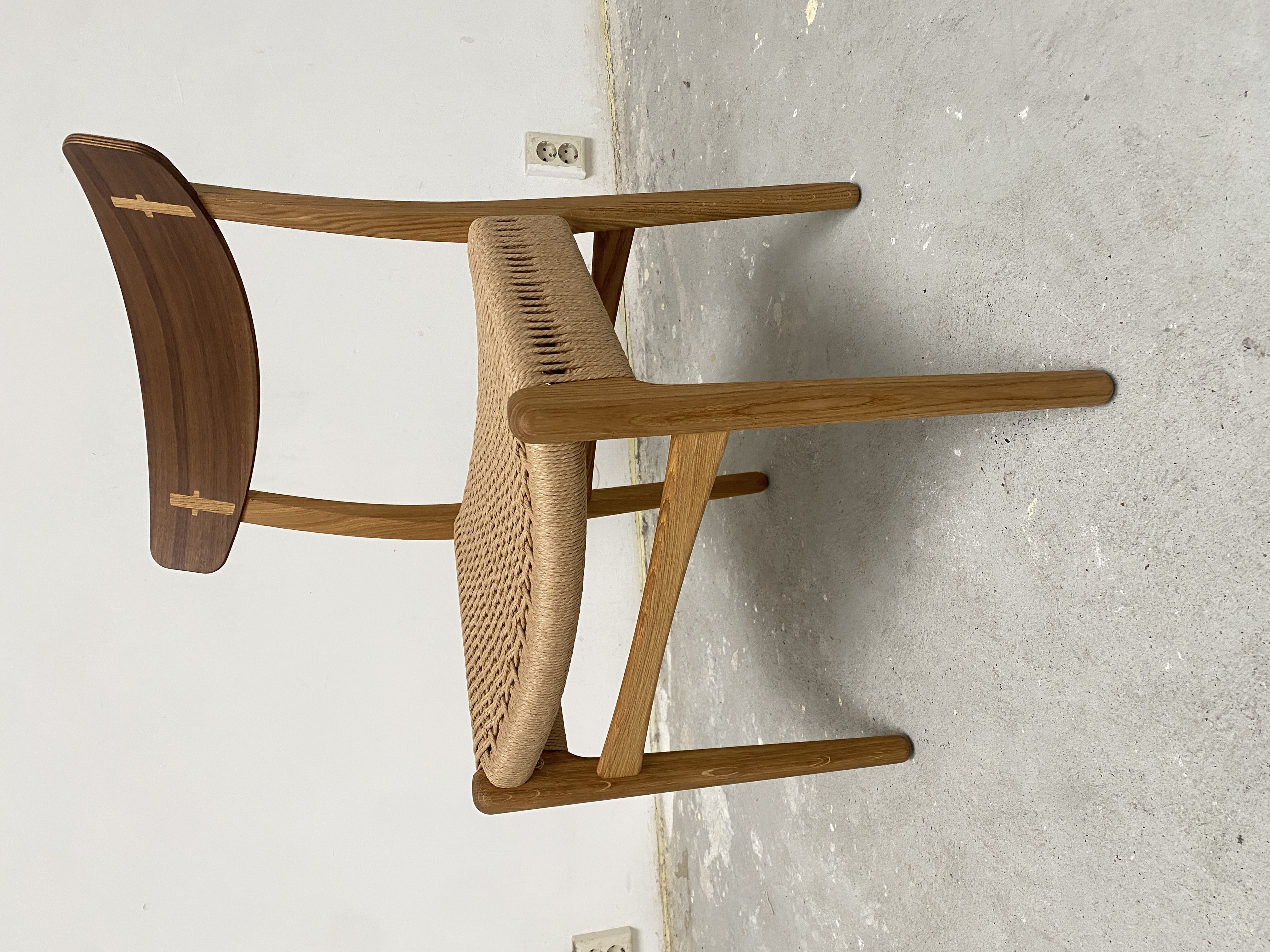Carl Hansen & Sonch23 Stoel Walnut Oil/natural Paper Cord/oak Cover Cap image 3