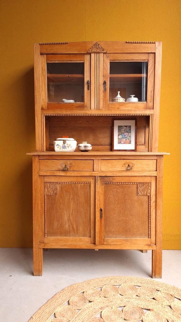 Brocante Vintage Wandplank, Debbel Regaal, Wit Houten Schap image 25