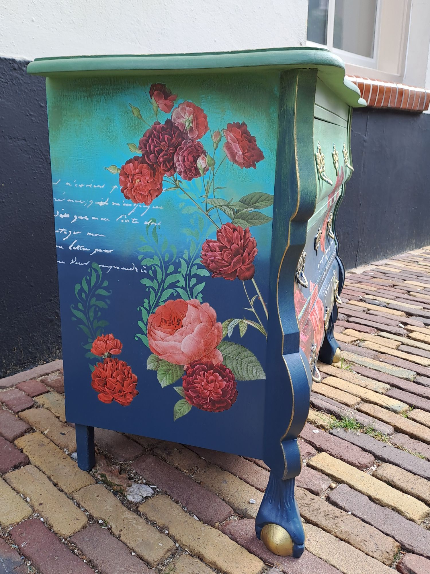 Buikkast - Ladekast - Restyled - Blauw-groen image 10