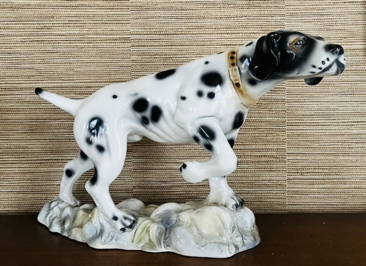 Grote Vintage Pointer Jacht Hond Keramiek image 8