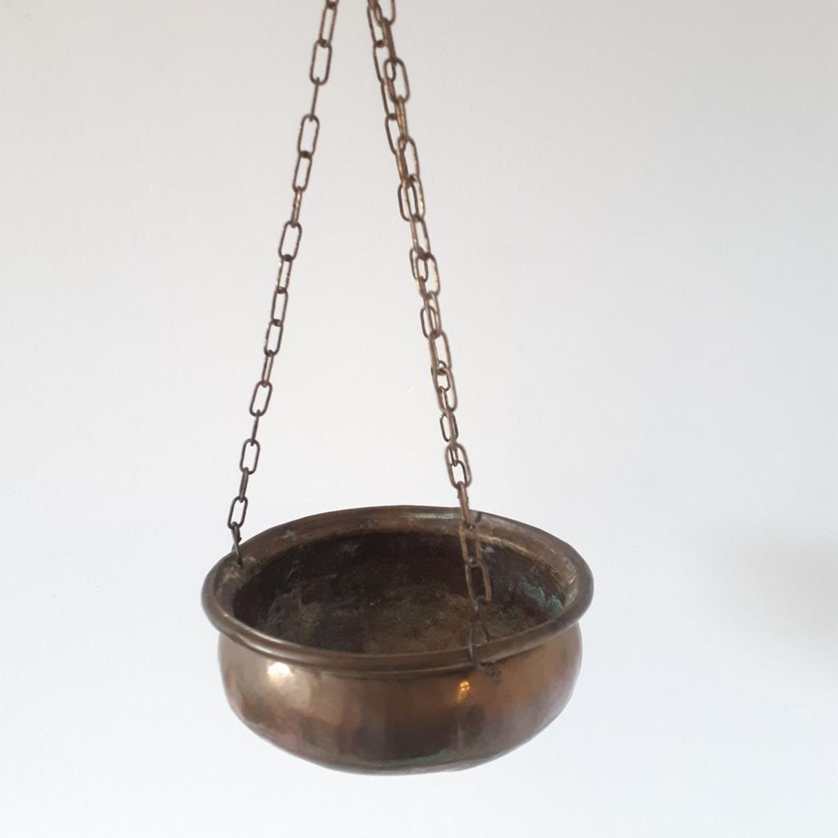 Antieke Hangpot Koperen Hangpot Vintage Pot image 3