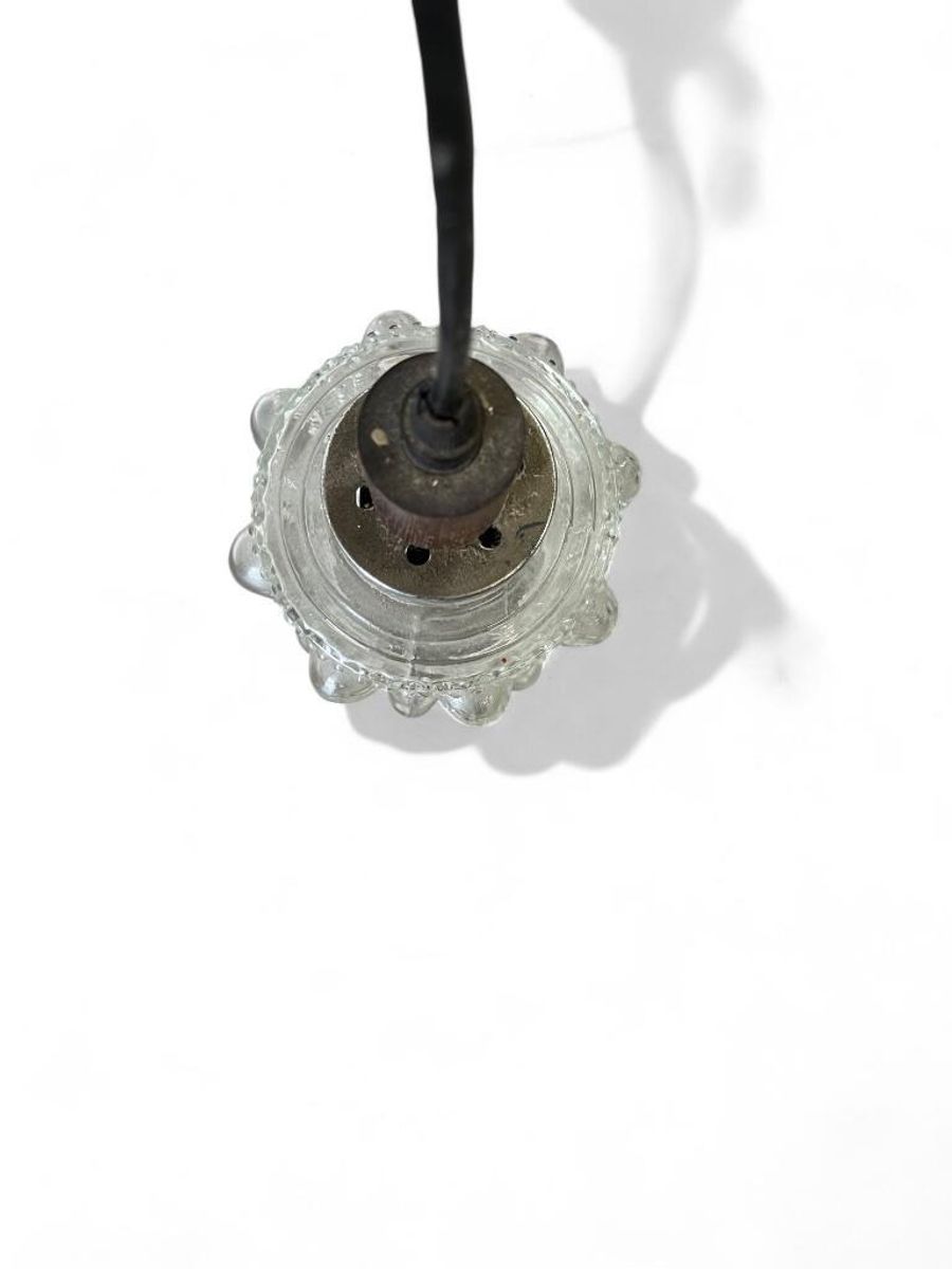 Vintage Hanglamp / Chandelier Met 5 Glazen Kappen image 3