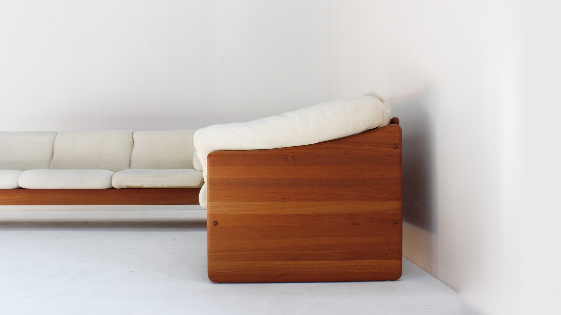 Vintage Deense Sofa Set Massief Teak Van Mikael Laursen 1960s image 8