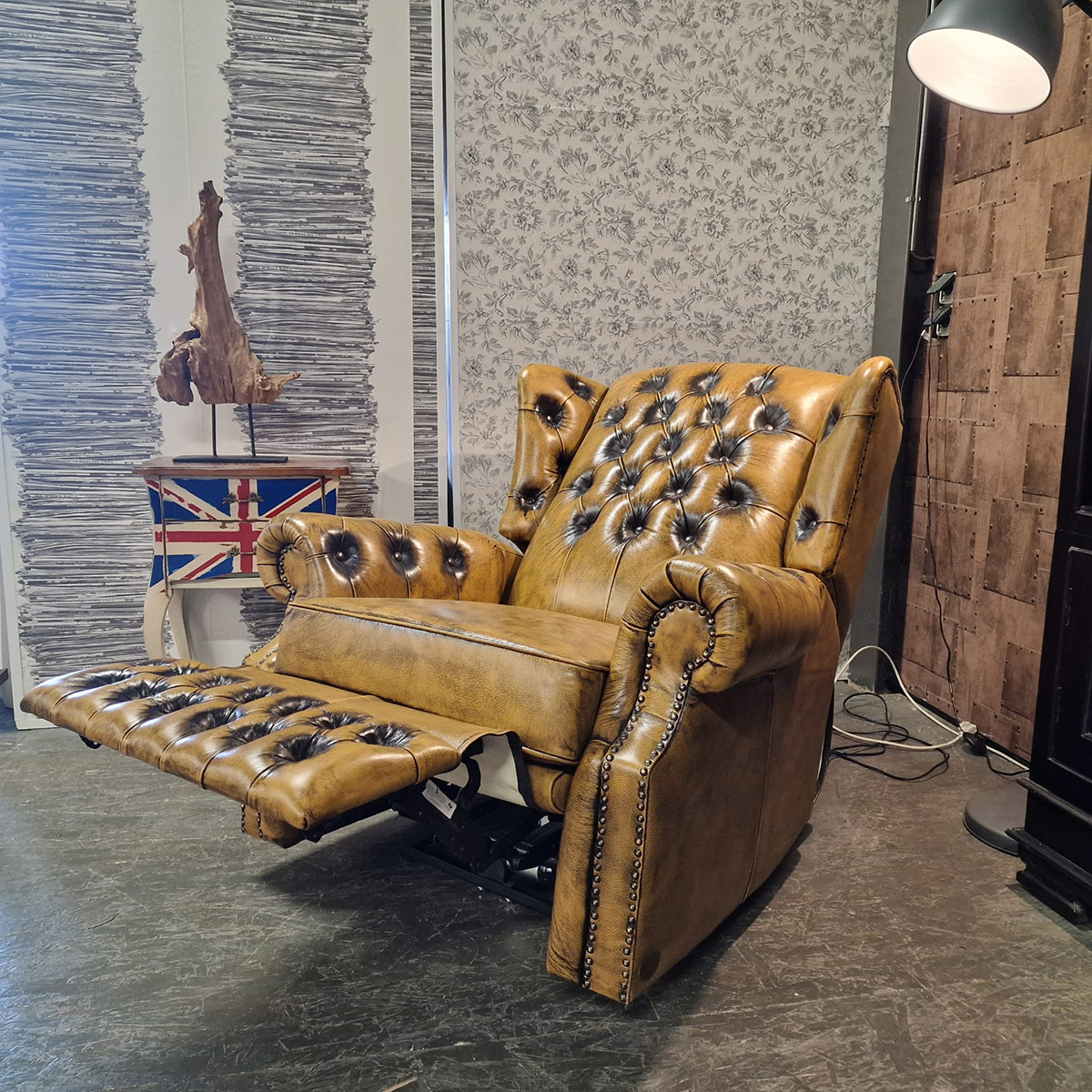 Chesterfield Tremblay Relaxfauteuil - Antiek Whiskey image 7