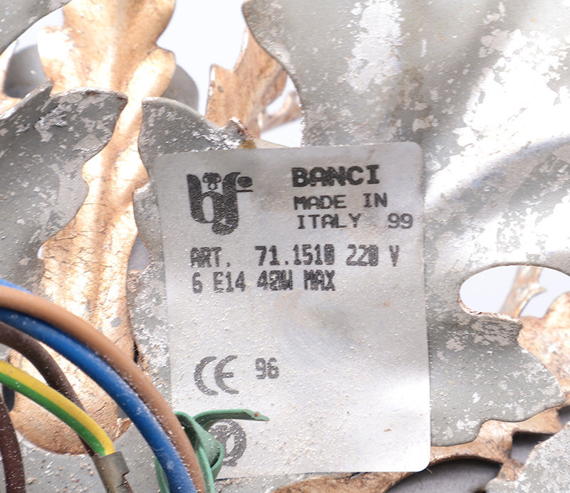 Banci Firenze Florentijnse Wandlamp Zilver Klein, 1970s image 8