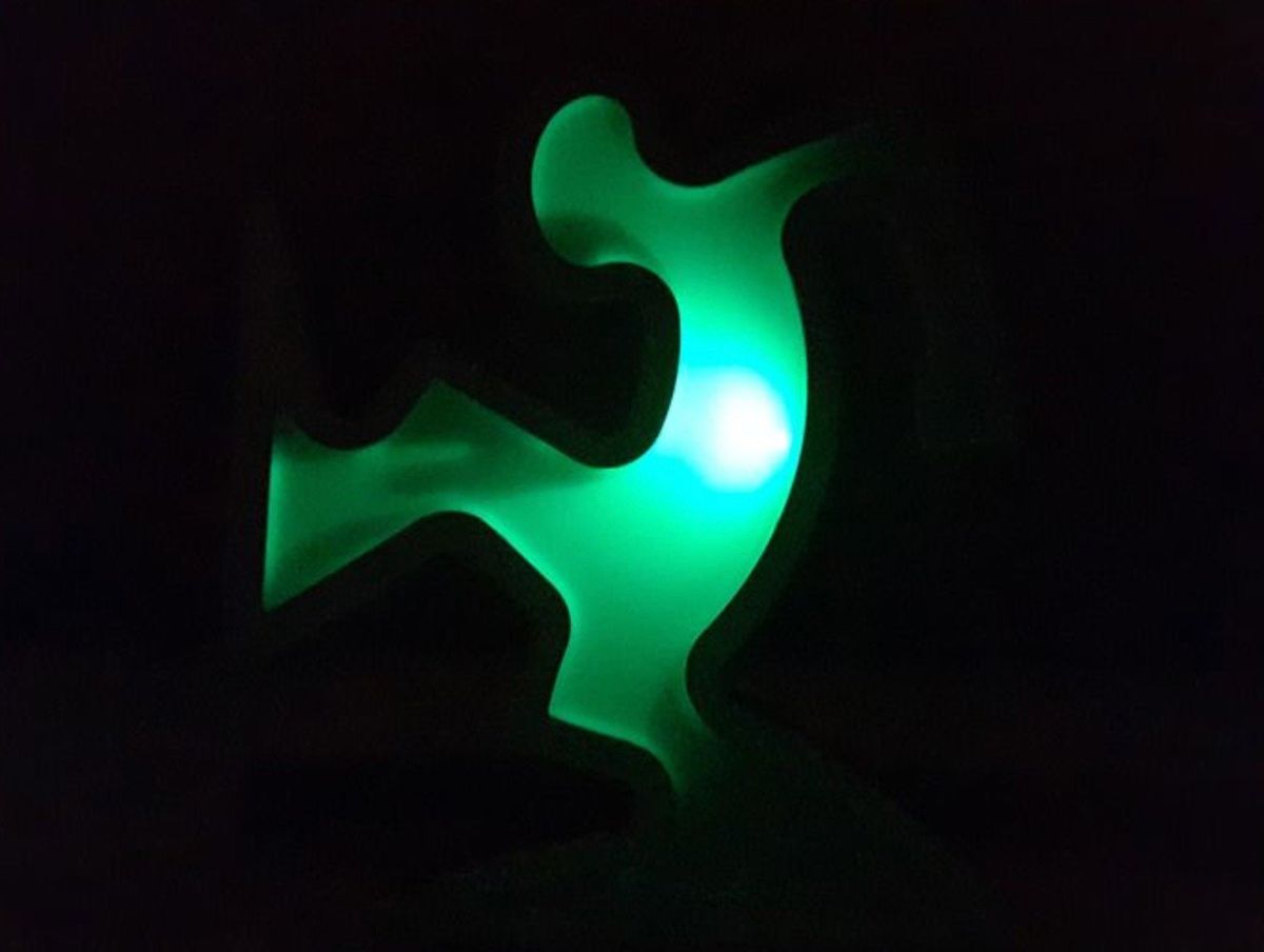 Keith Haring La Linea Lamp Osvaldo Cavandoli Zilver (nieuw In Originele Verpakking) image 15