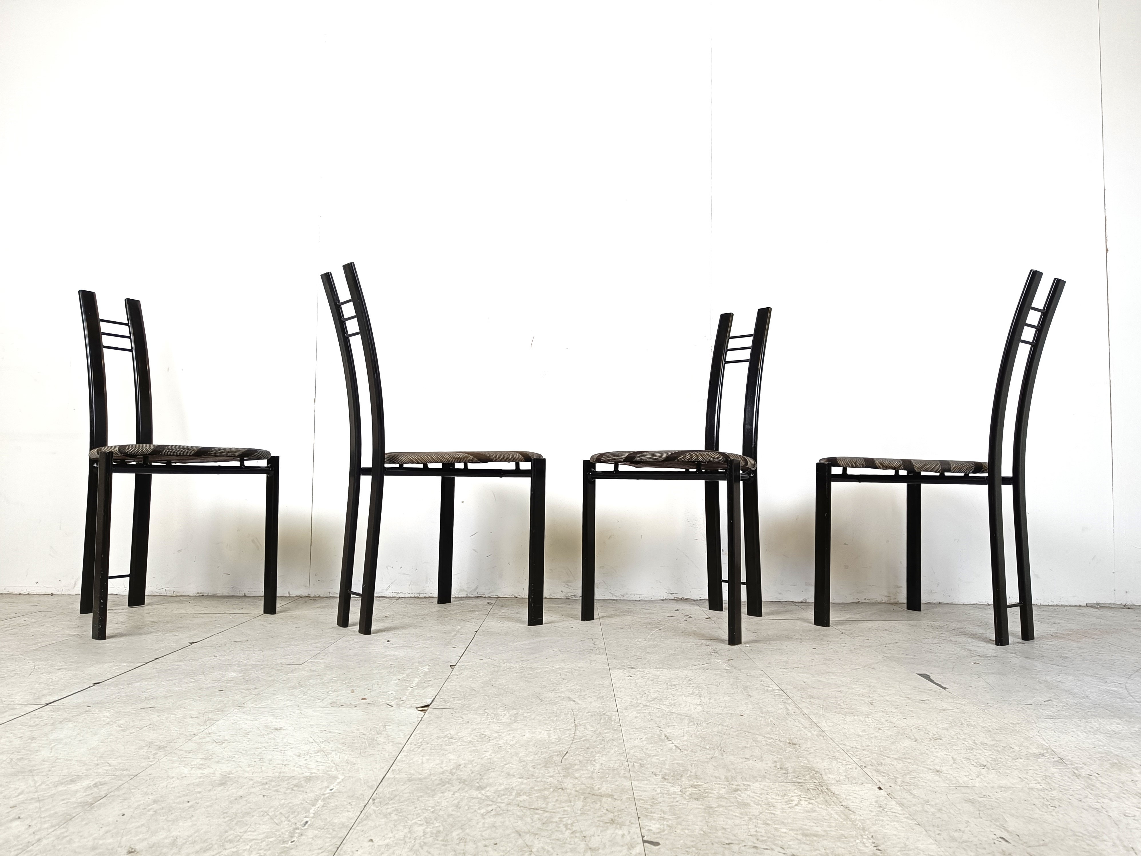 Post Modern Dining Chairs, 1980s Set Of 4 image 5
