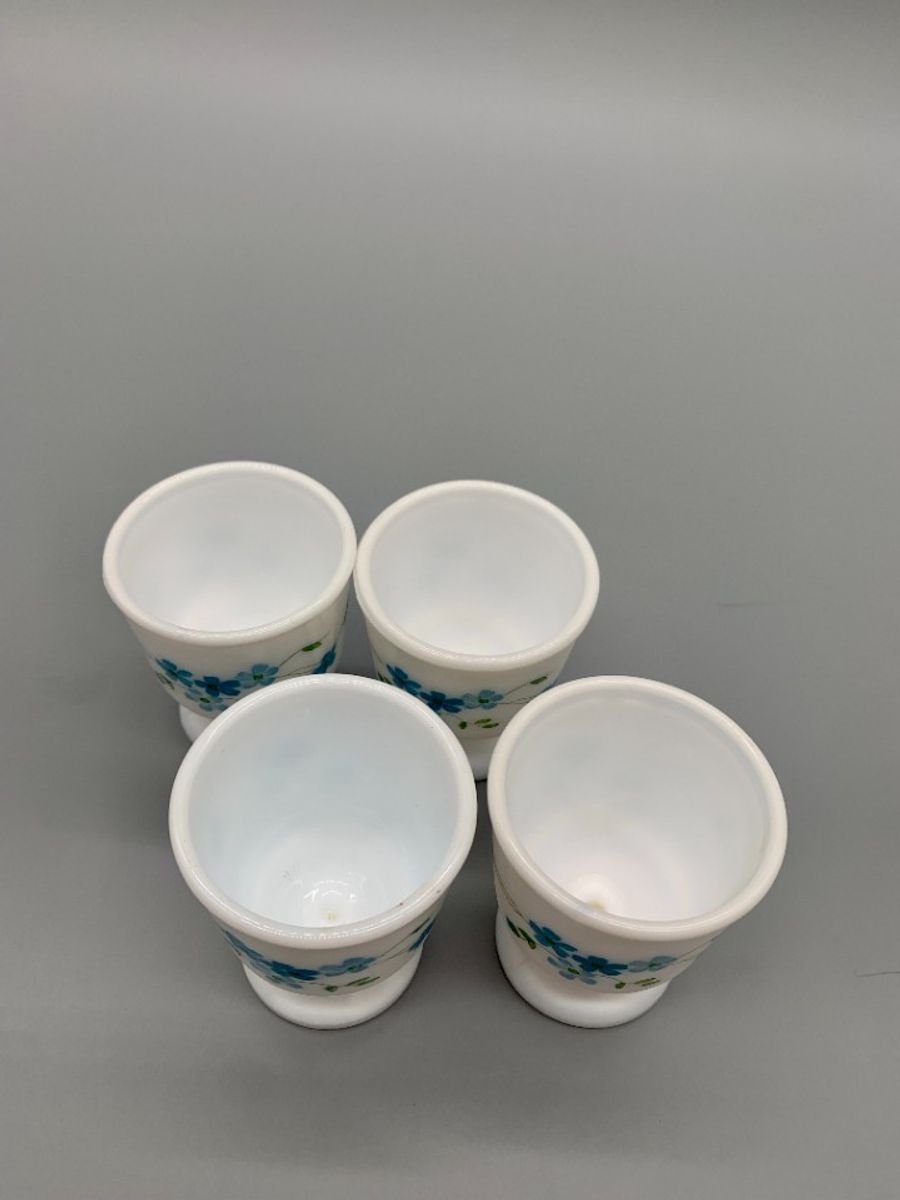 Vintage Arcopal France Veronica Eierdopjes Set Van 6 image 5