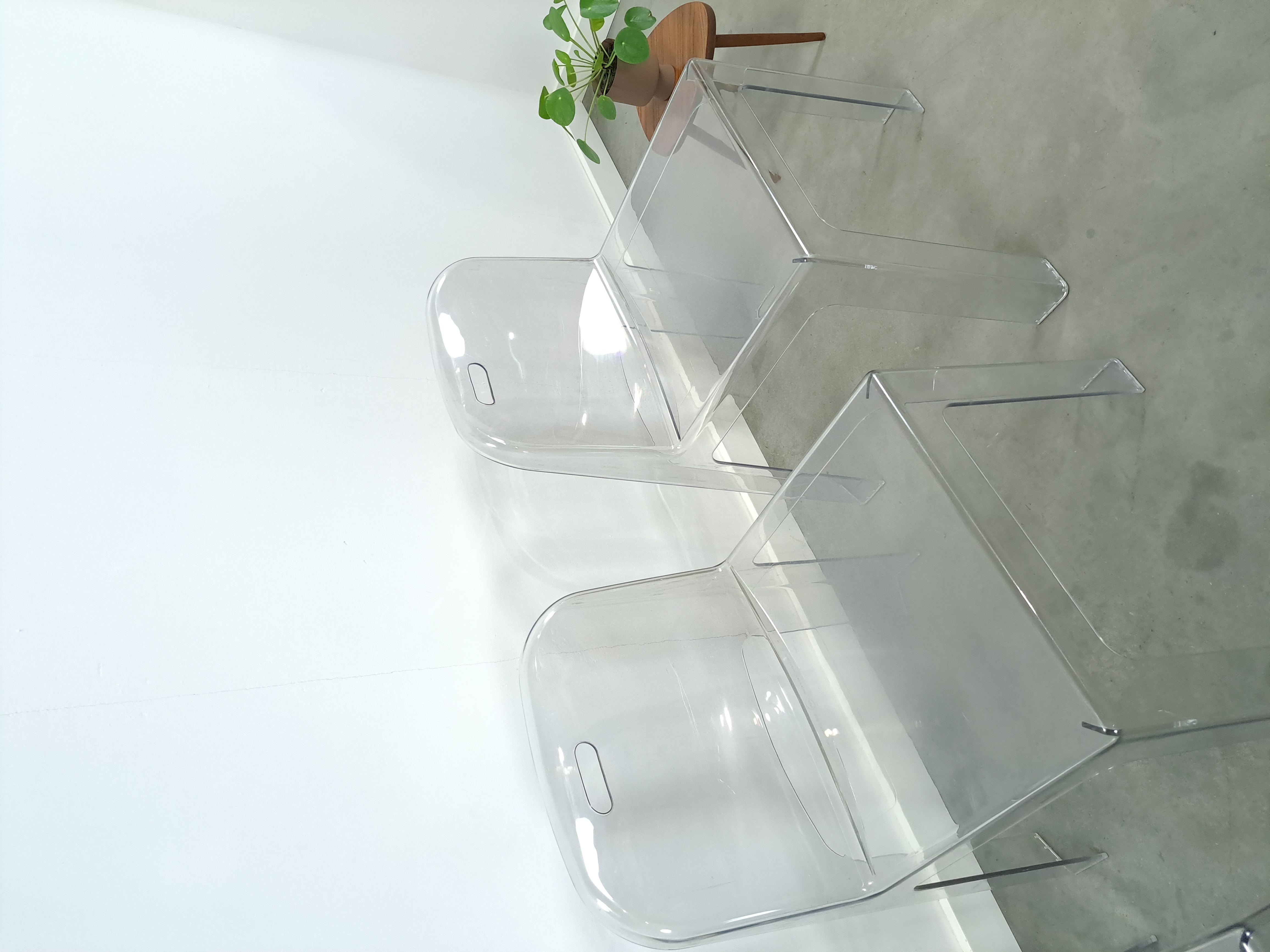 Design Plexiglas Stapelbare Stoelen Trono By Sottsass Associati 2005 Segis Italy image 14