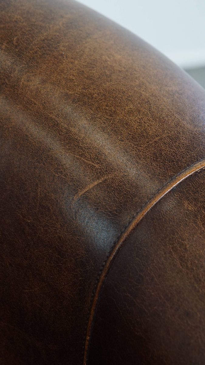 Comfortabele En Karaktervolle Schapenleren Clubfauteuil Met Een Prachtige Kleurstelling image 13