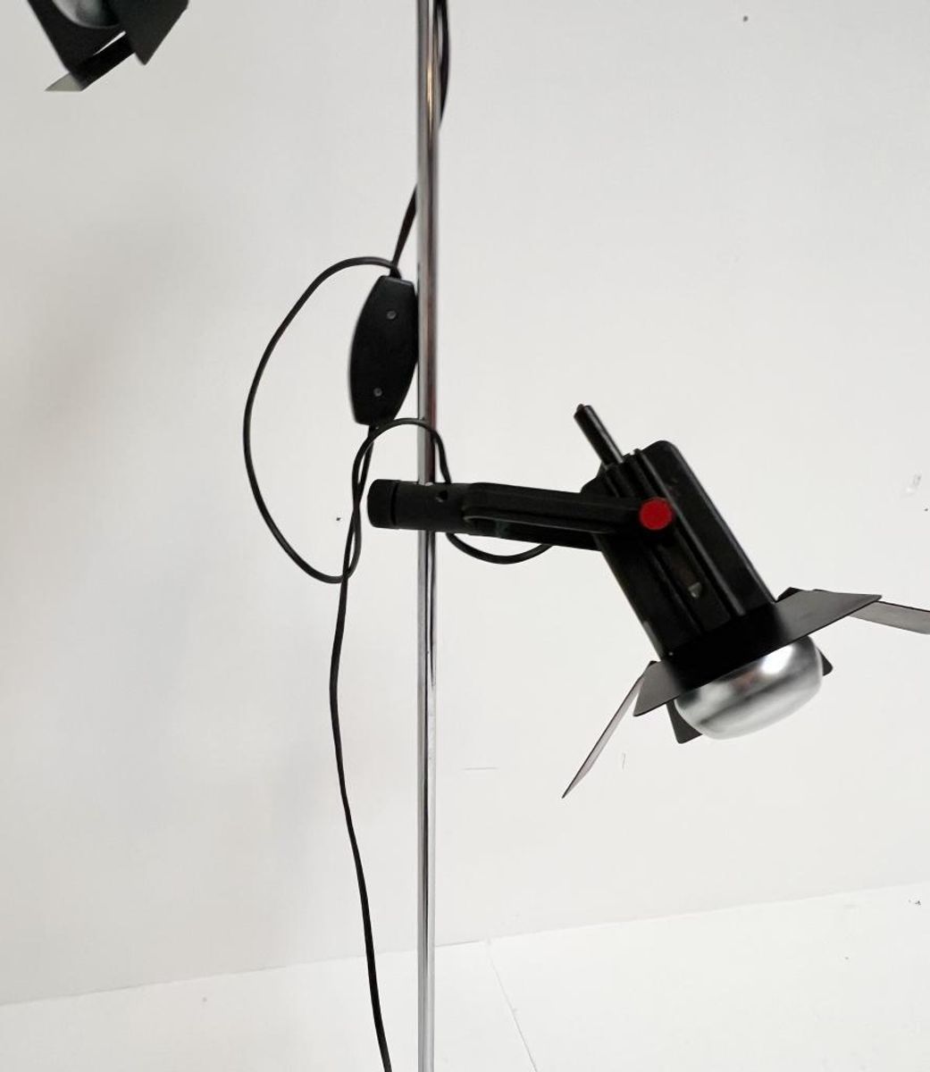 Zwartkleurige Vintage Vloerlamp, 1970’s image 6