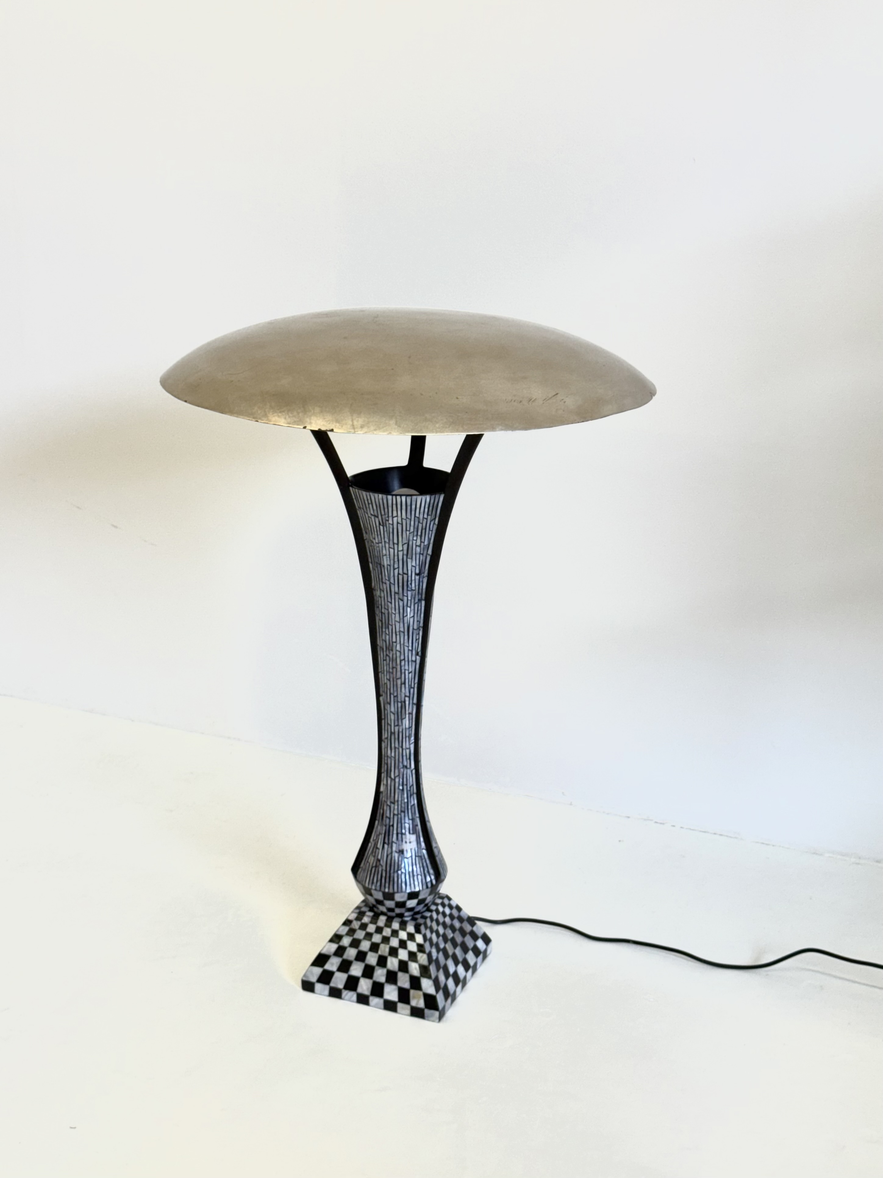 Vintage Vloerlamp Met Mozaïekpatroon In Art Deco Stijl image 3