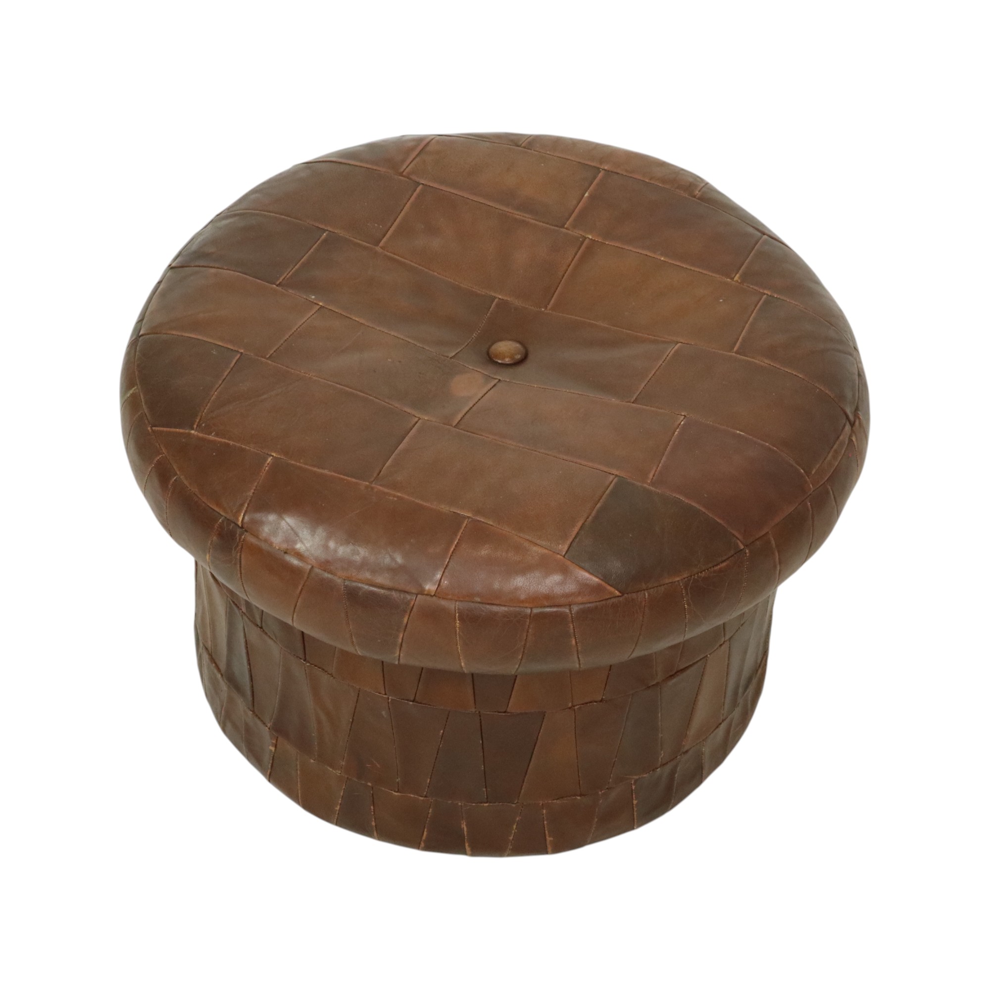 Design Mushroom Poef Opbergruimte De Sede Bruin Leer 57cm image 4
