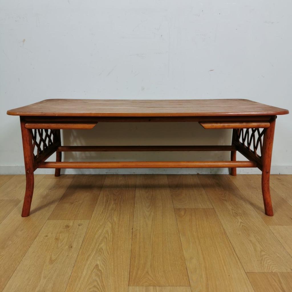 Bamboe vloertafel, opvouwbare salontafel, multifunctionele lage