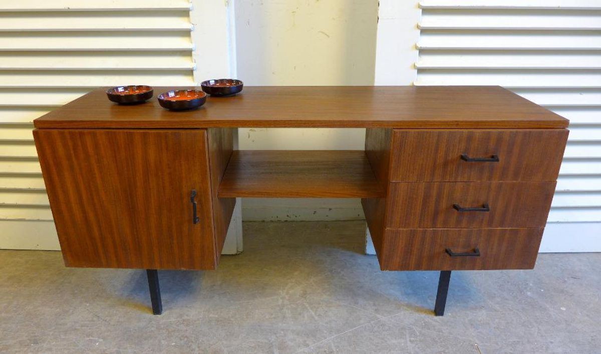 Prachtige Vintage Palissander Highboard Kast image 24
