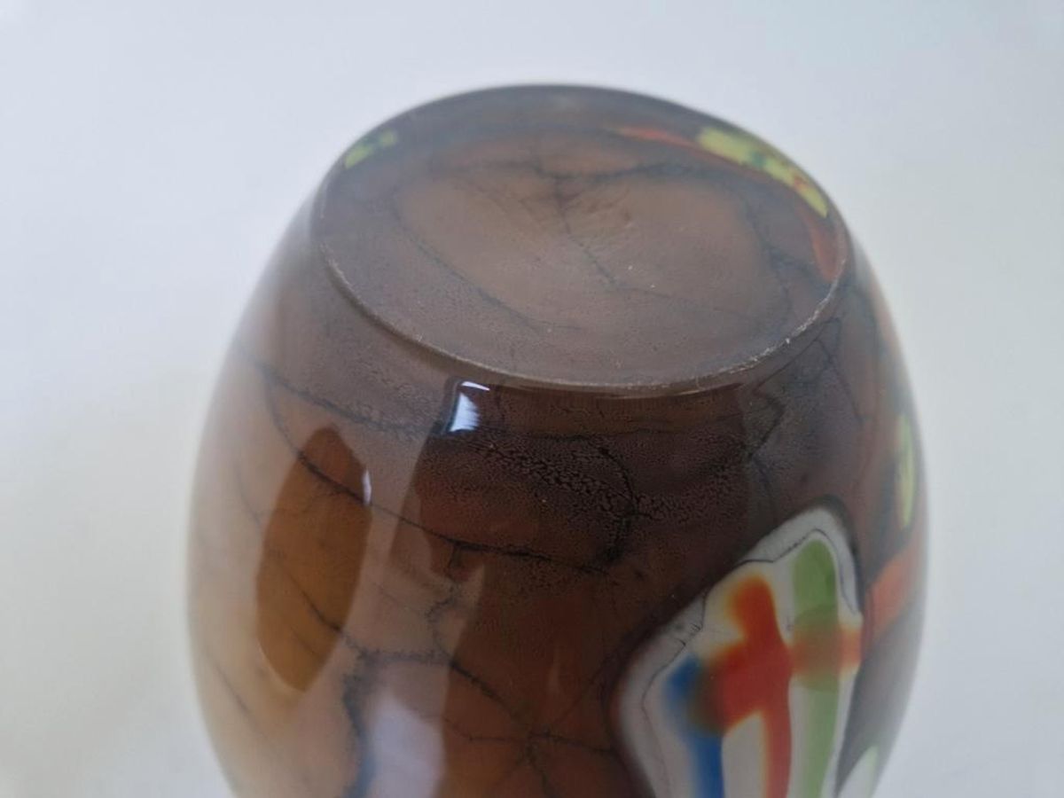 Handgeblazen Italiaanse Vintage Vaas. image 4