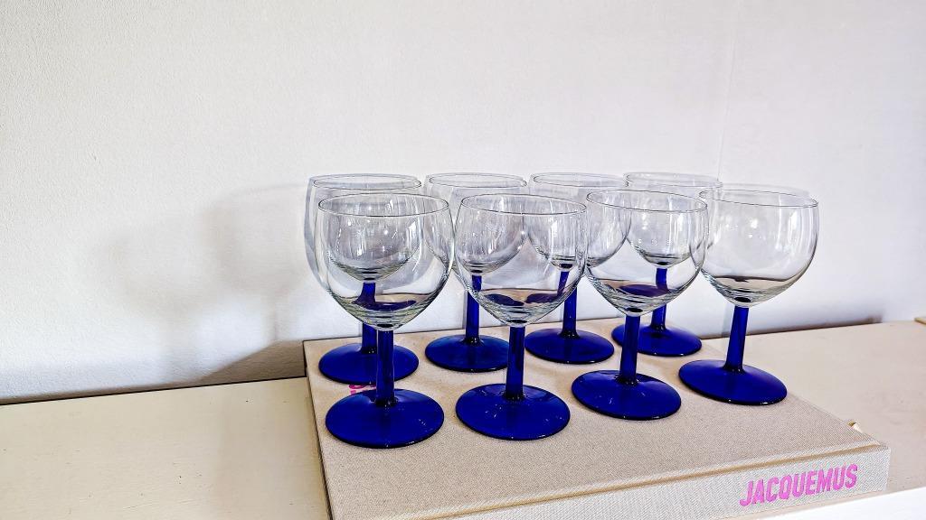 8x Wijnglas Donkerblauwe Steel Luminarc image 2