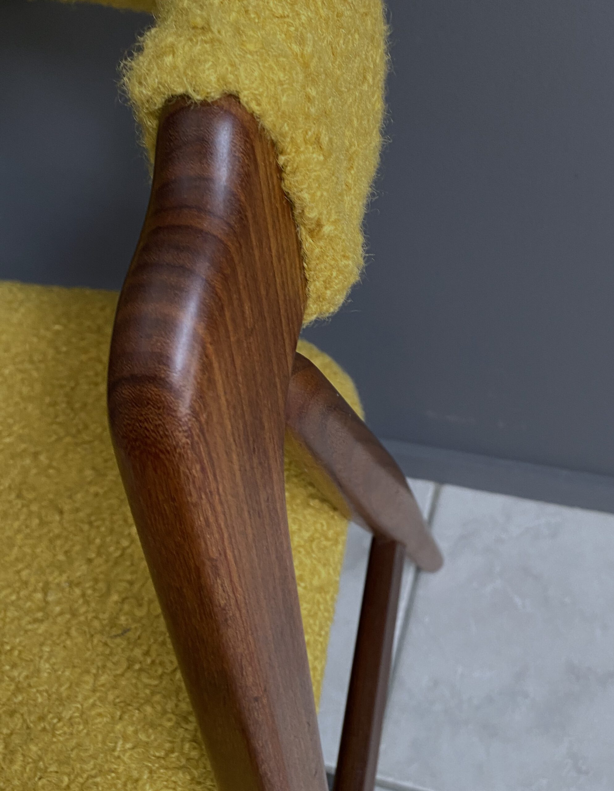 Thomas Harlev Chair Model 205 For Farstrup In Yellow Boucle image 11