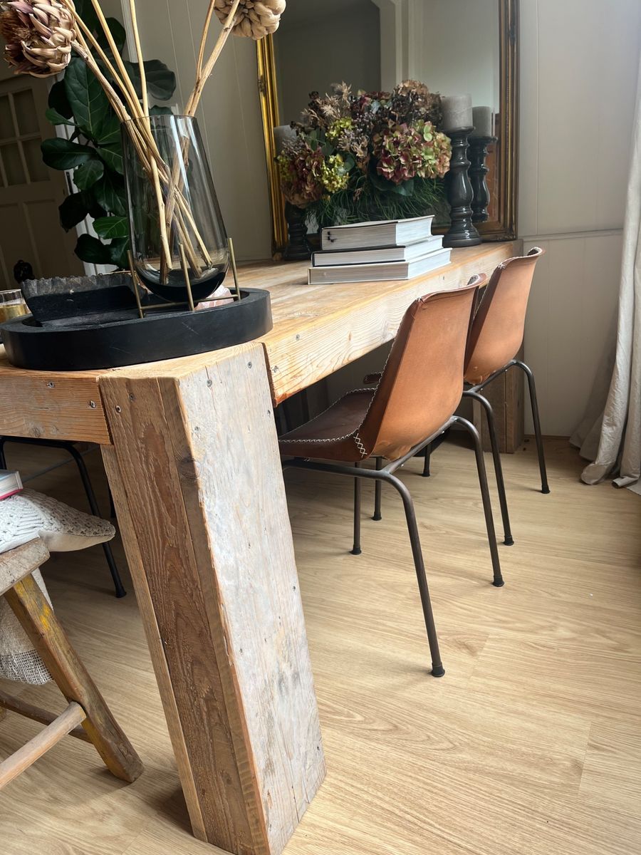 Stoere Steiger Houten Tafel : 200x105 image 8
