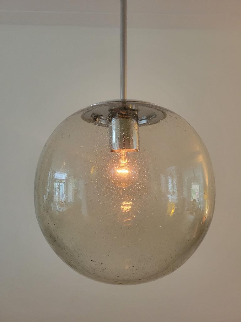 Vintage Rookglazen Globe Van Doria Leuchten image 6