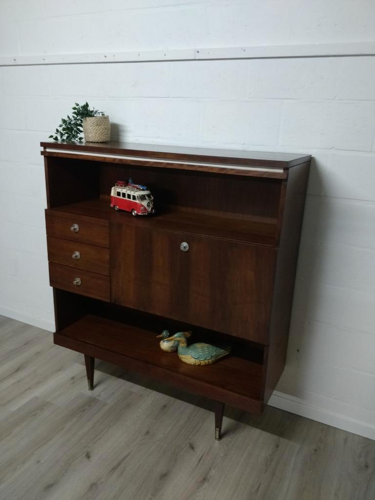 Vintage Midcentury Wandkast | Barkast | Highboard Retro image 4