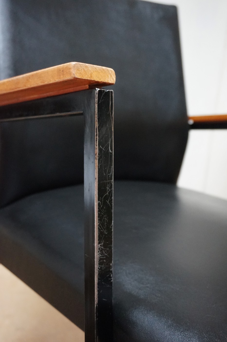 Set Van 6 Industriele Midcentury Armstoelen/ Vergaderstoelen image 18