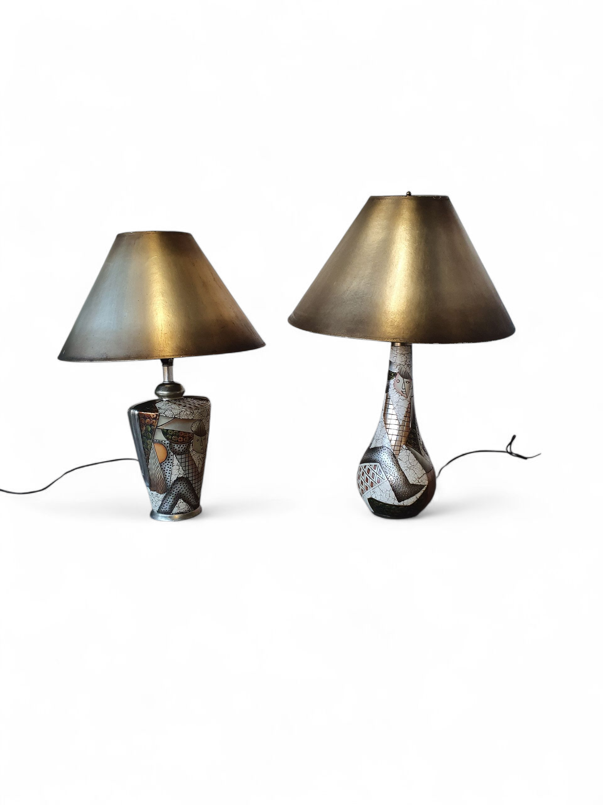 Alexander Kalifano / Modern Impressionist Art Vase Lamps / Circa 1980s image 20