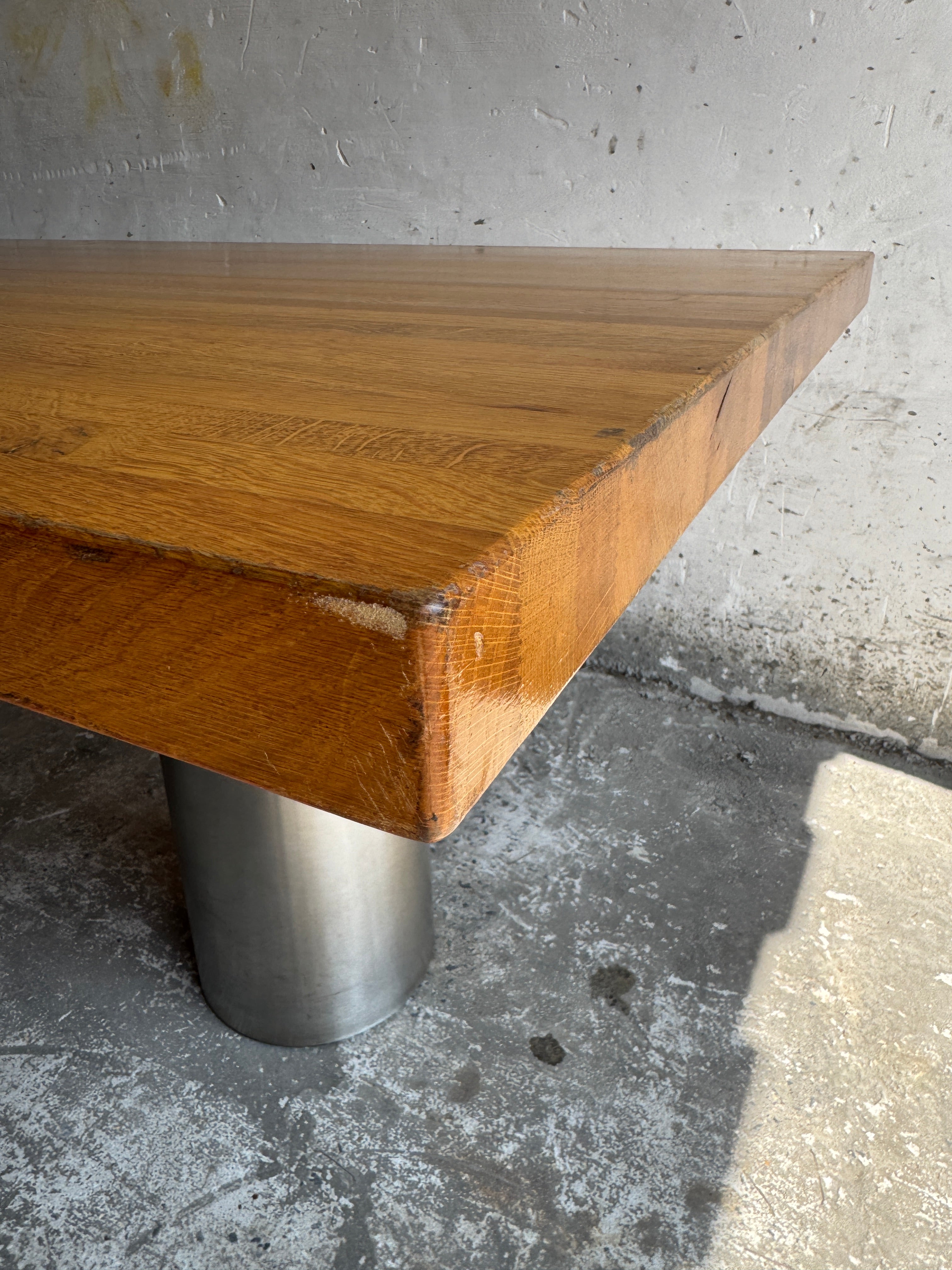 Geometric Brutalist Dining Table, 1980s image 10