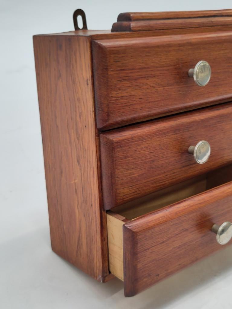 Vintage Houten Art Deco Kastje Medicijnkastje Hout image 11